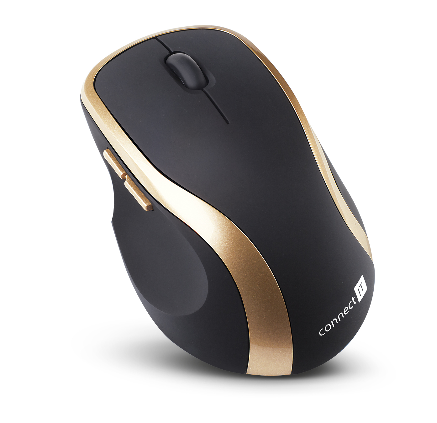 CONNECT IT bezdrátová laserová myš WM2200, (+ 2x AAA baterie zdarma) - Zlatá