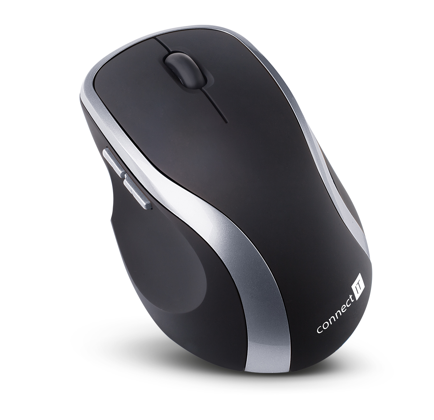 CONNECT IT bezdrátová laserová myš WM2200, (+ 2x AAA baterie zdarma) - Stříbrná