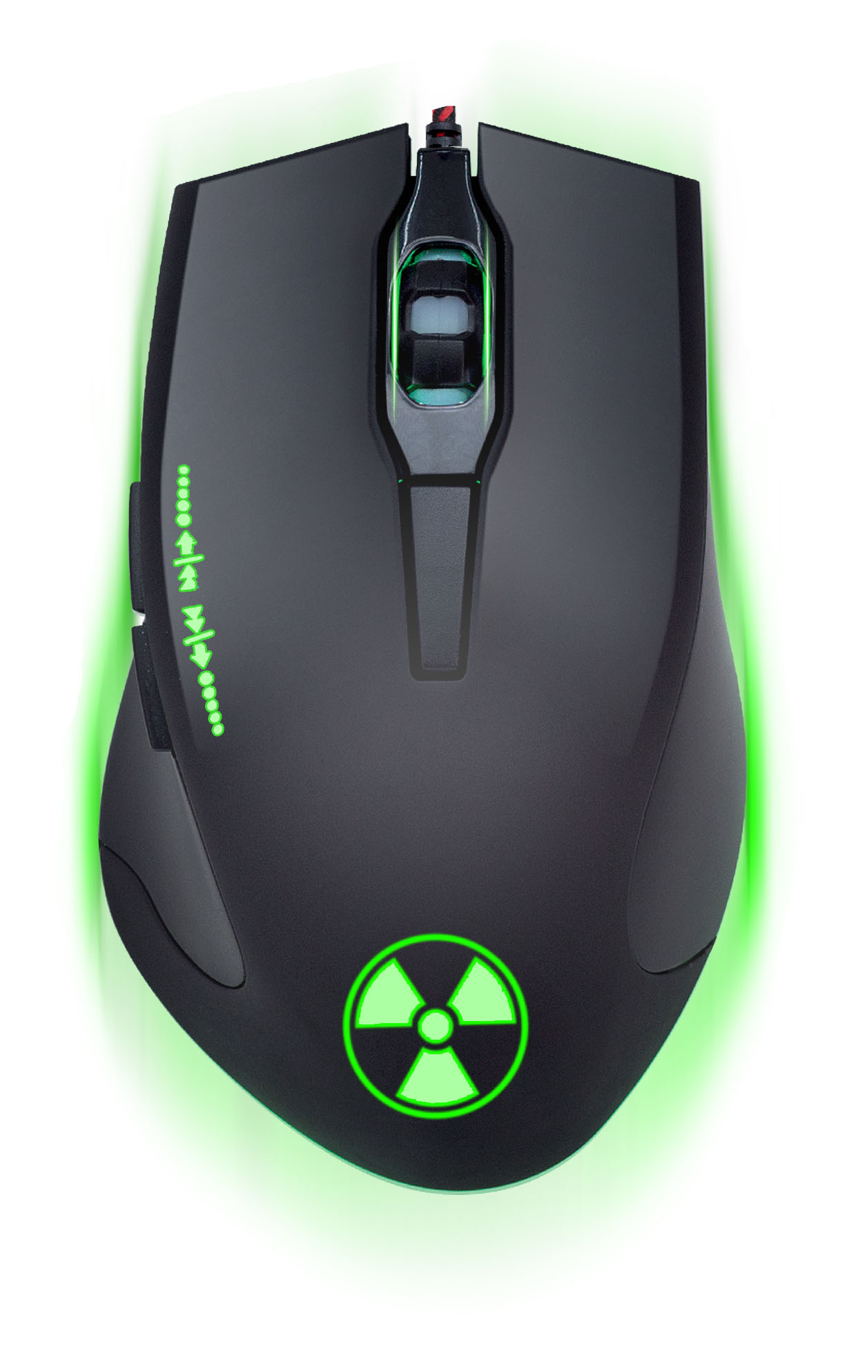 CONNECT IT BATTLE RNBW optická herní myš - Černá a zelená