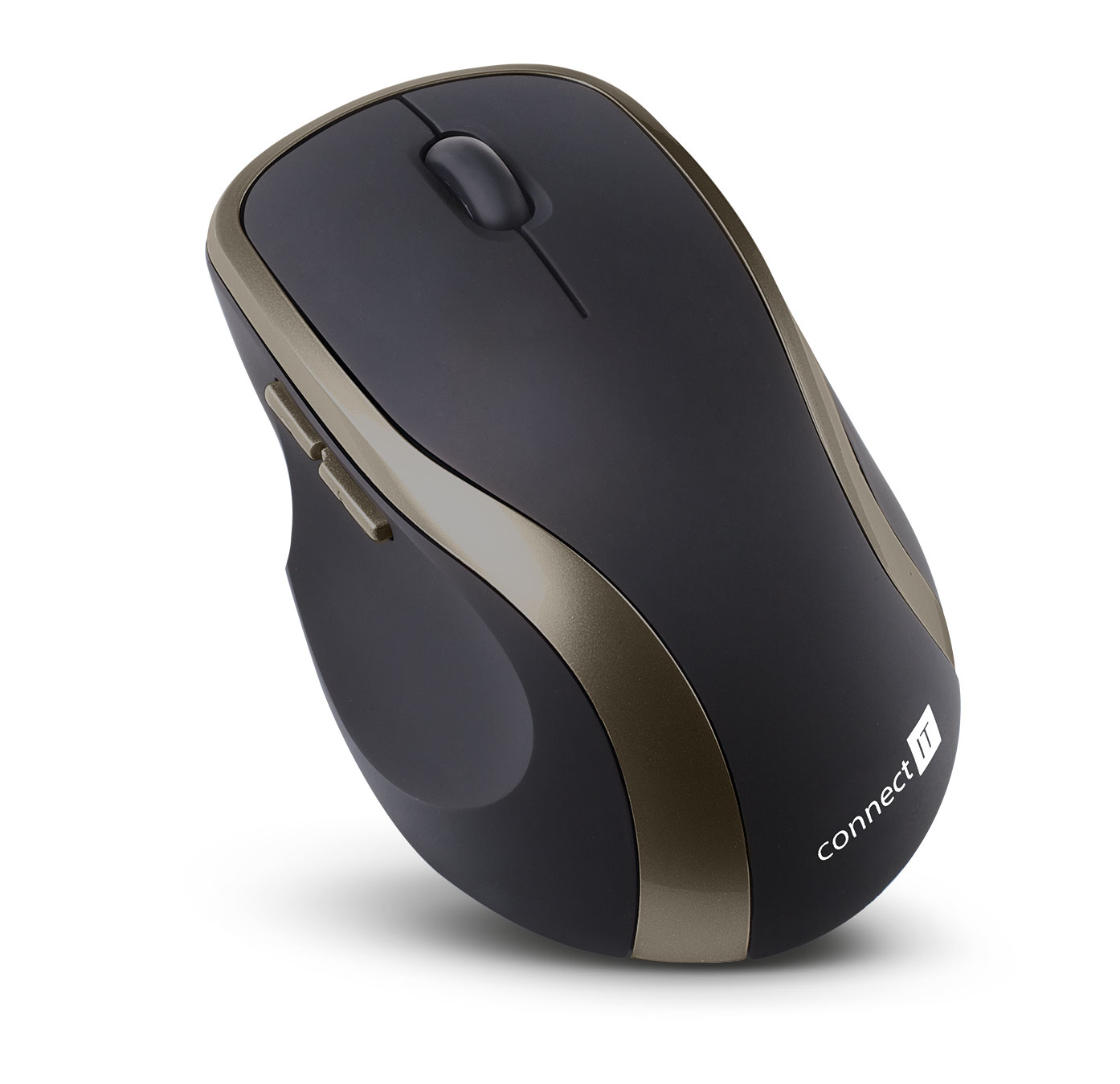 CONNECT IT Bezdrátová laserová myš WM2200 (+ 2x AAA baterie zdarma) - Černá