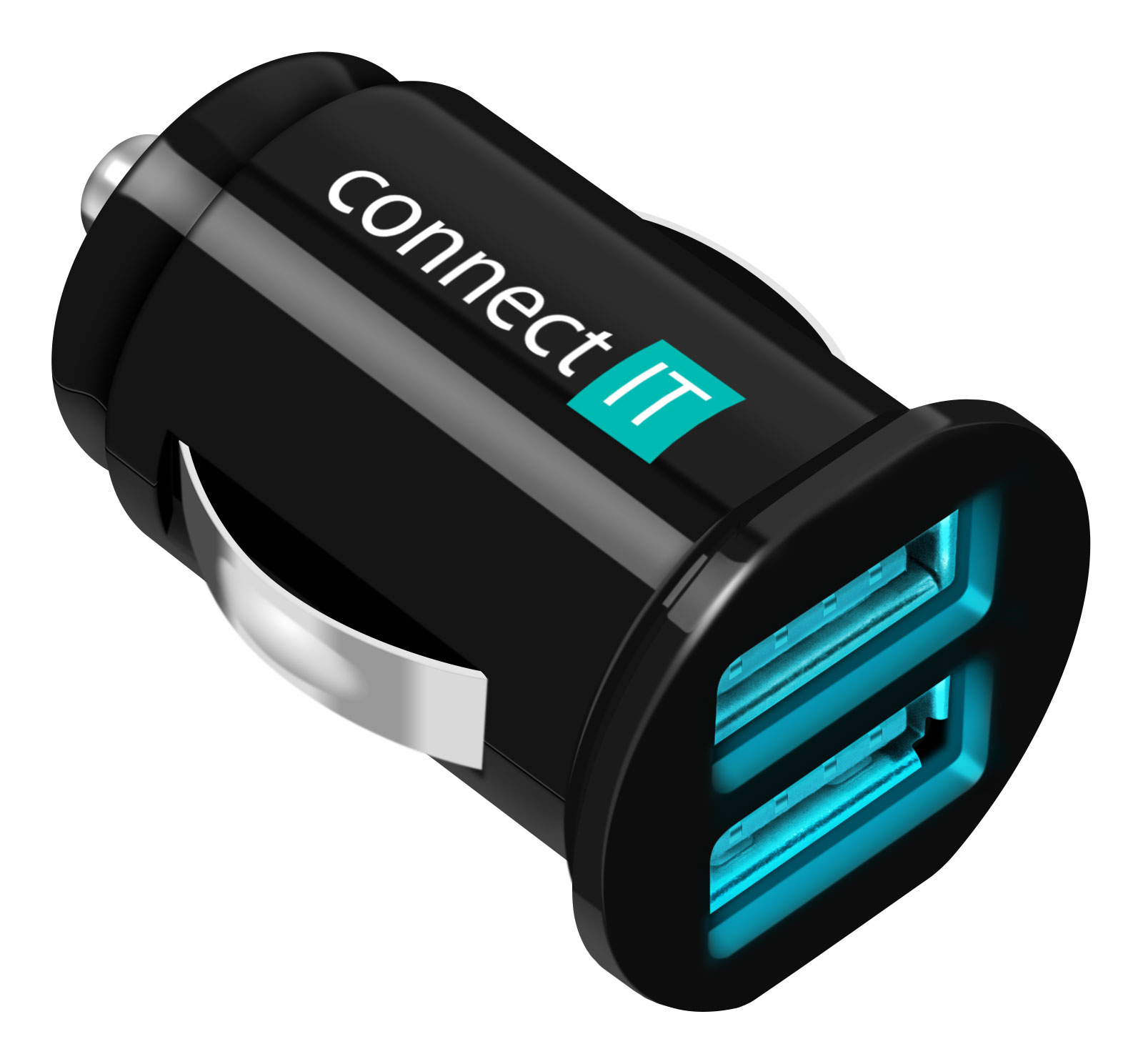 CONNECT IT InCarz nabíječka do auta 2xUSB 2.1A+1A - Černá