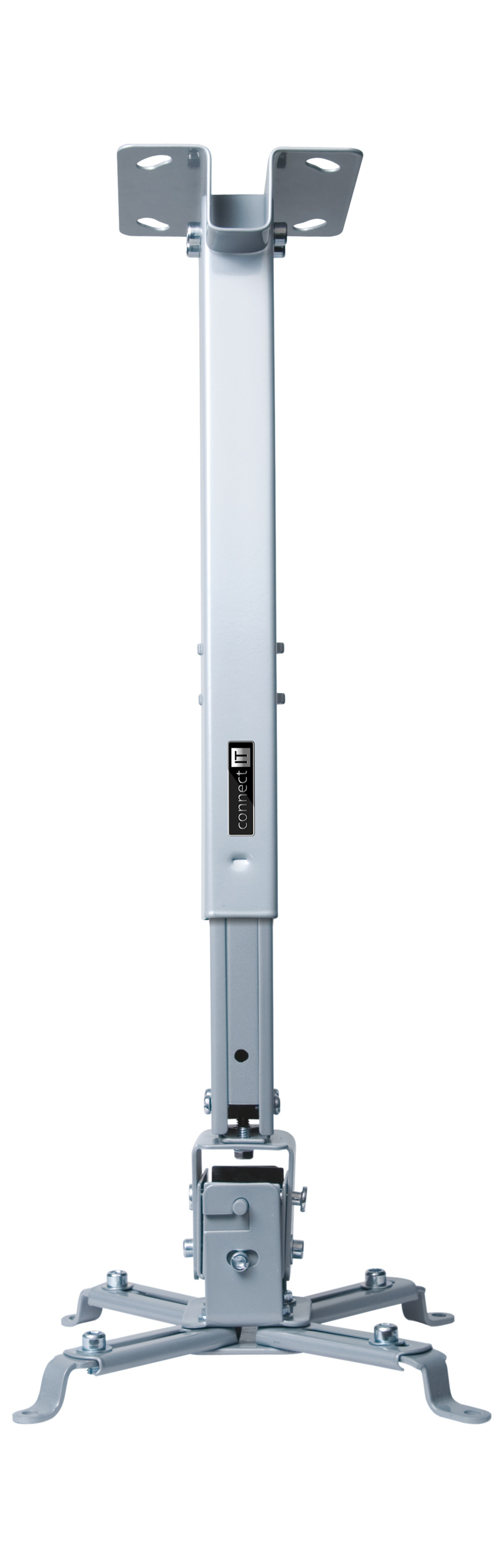 CONNECT IT P2 stropní teleskopický držák s kloubem na projektor - Šedá
