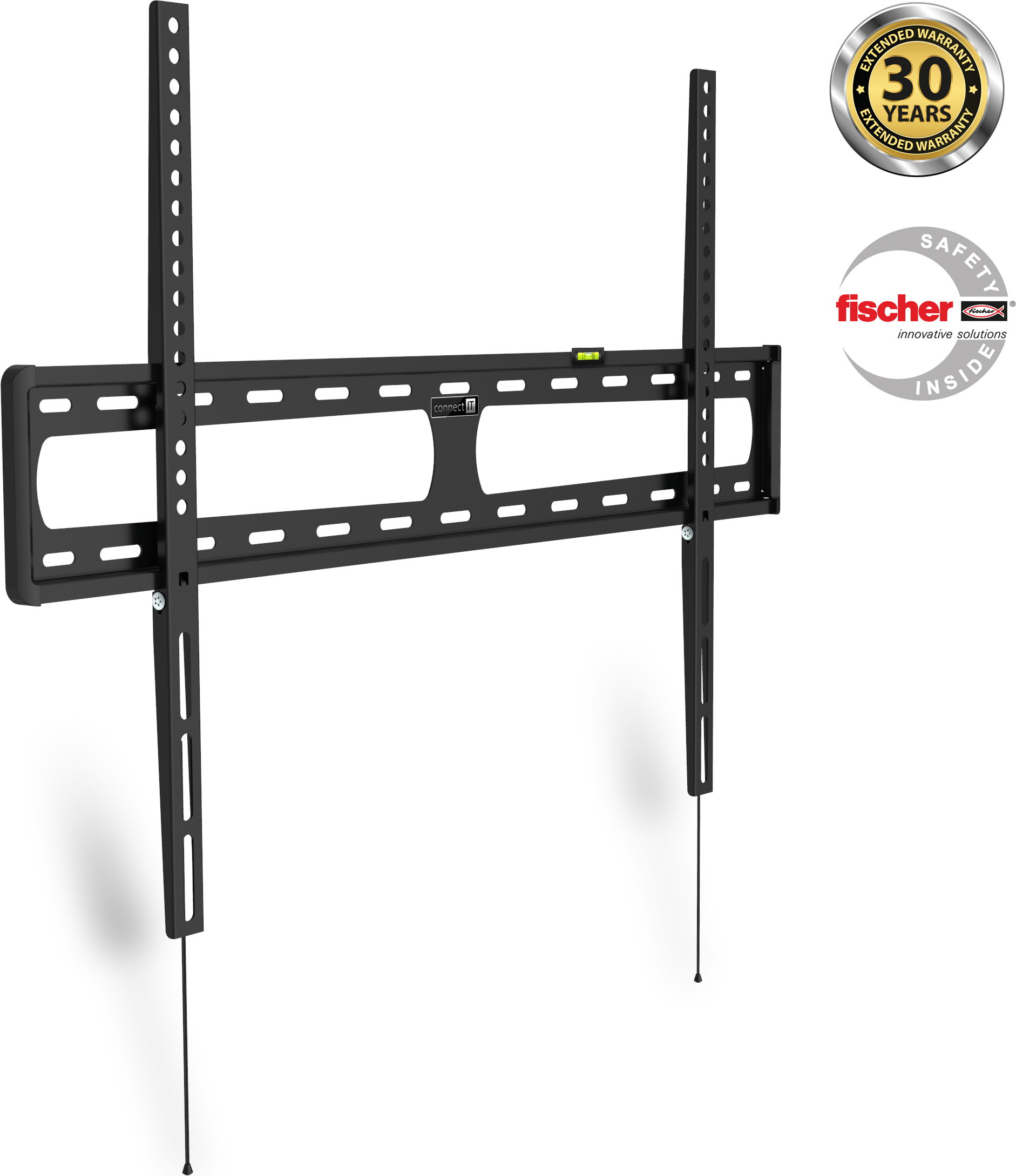 CONNECT IT BigMount nástěnný držák na obrazovky 40-100", fixní, záruka 30 let - Černá