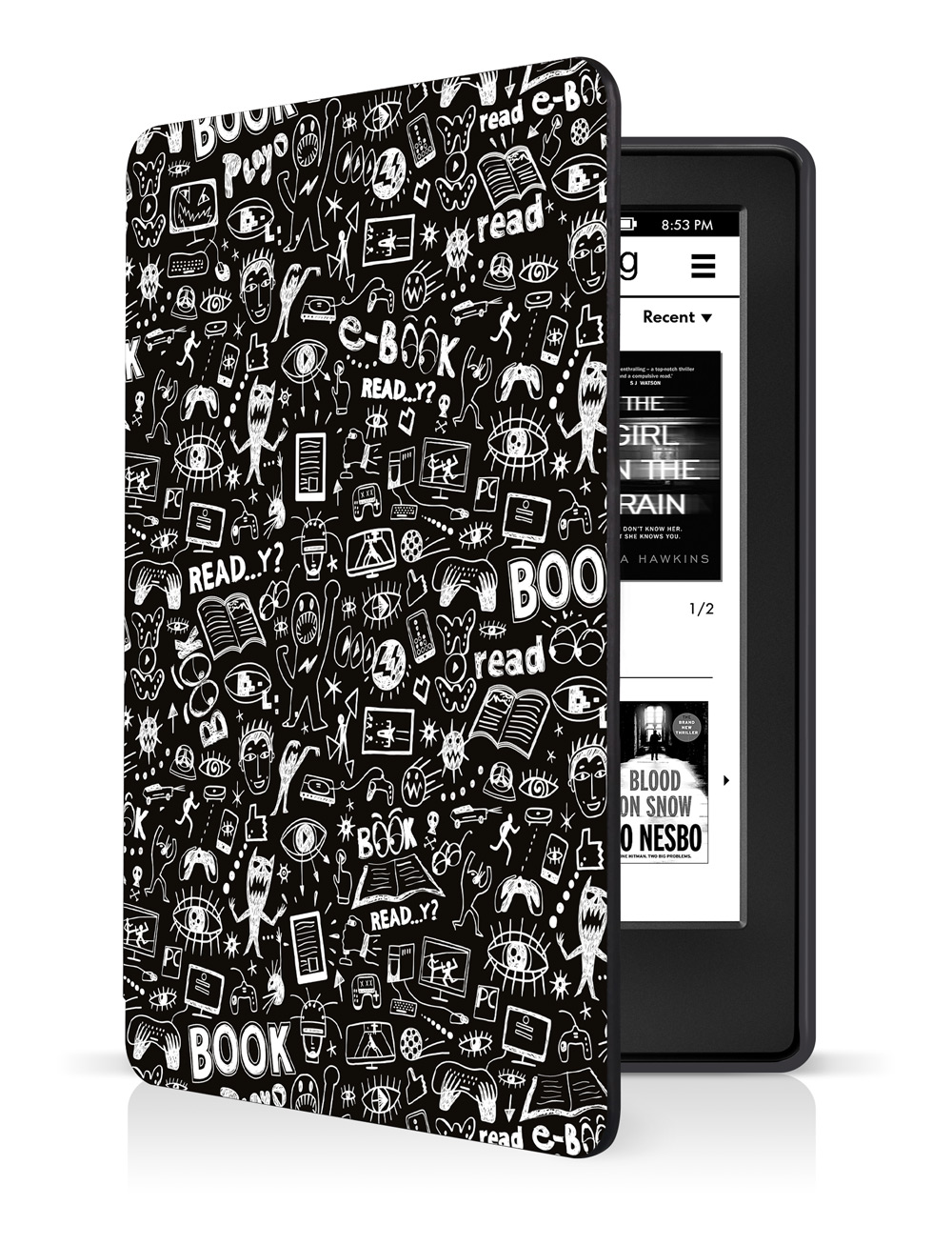 CONNECT IT pouzdro pro Amazon New Kindle 2019/2020 (10. gen.), DOODLE - Černá