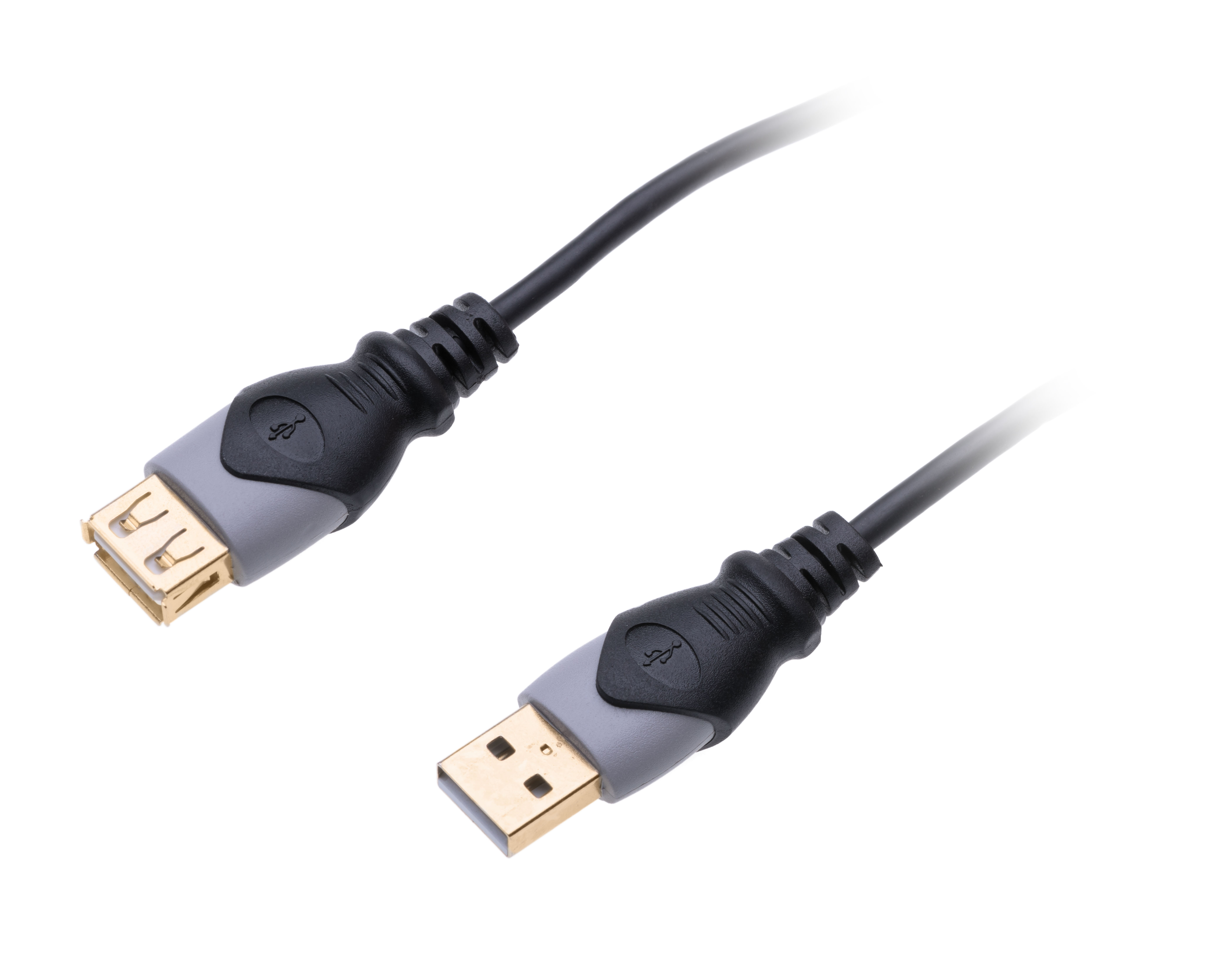CONNECT IT Wirez USB A/M - USB A/F, prodlužovací, 1,8m - Černá
