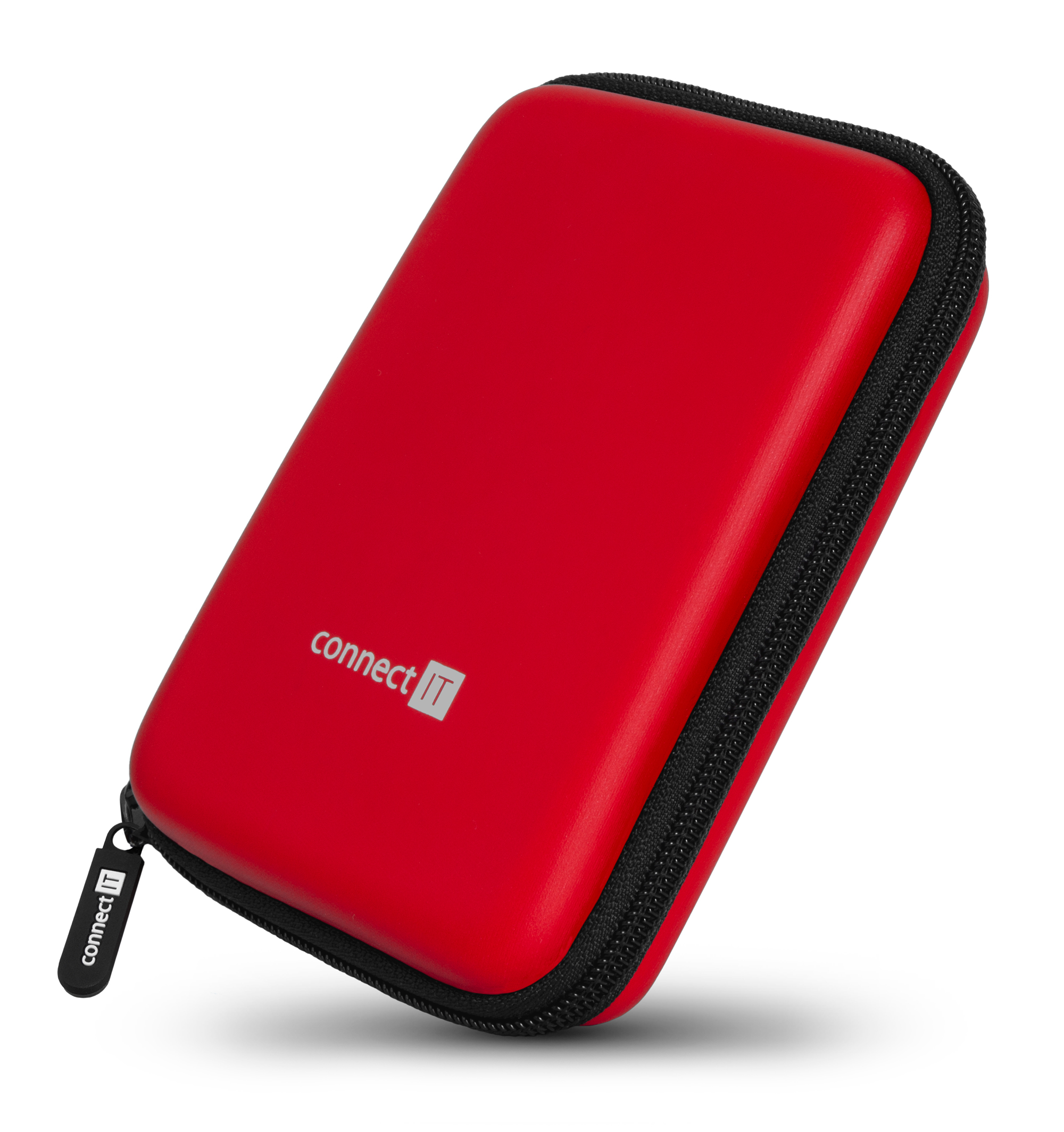 CONNECT IT HardShellProtect pevné skořepinové ochranné pouzdro na 2,5" HDD - Červená