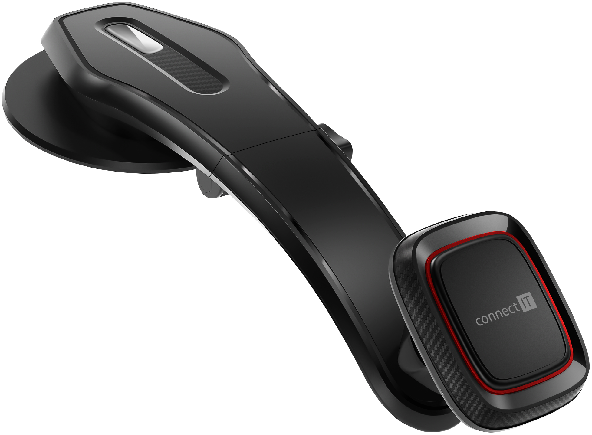 CONNECT IT InCarz ArmAngle univerzální magnetický držák do auta, 4 magnety - Karbonová