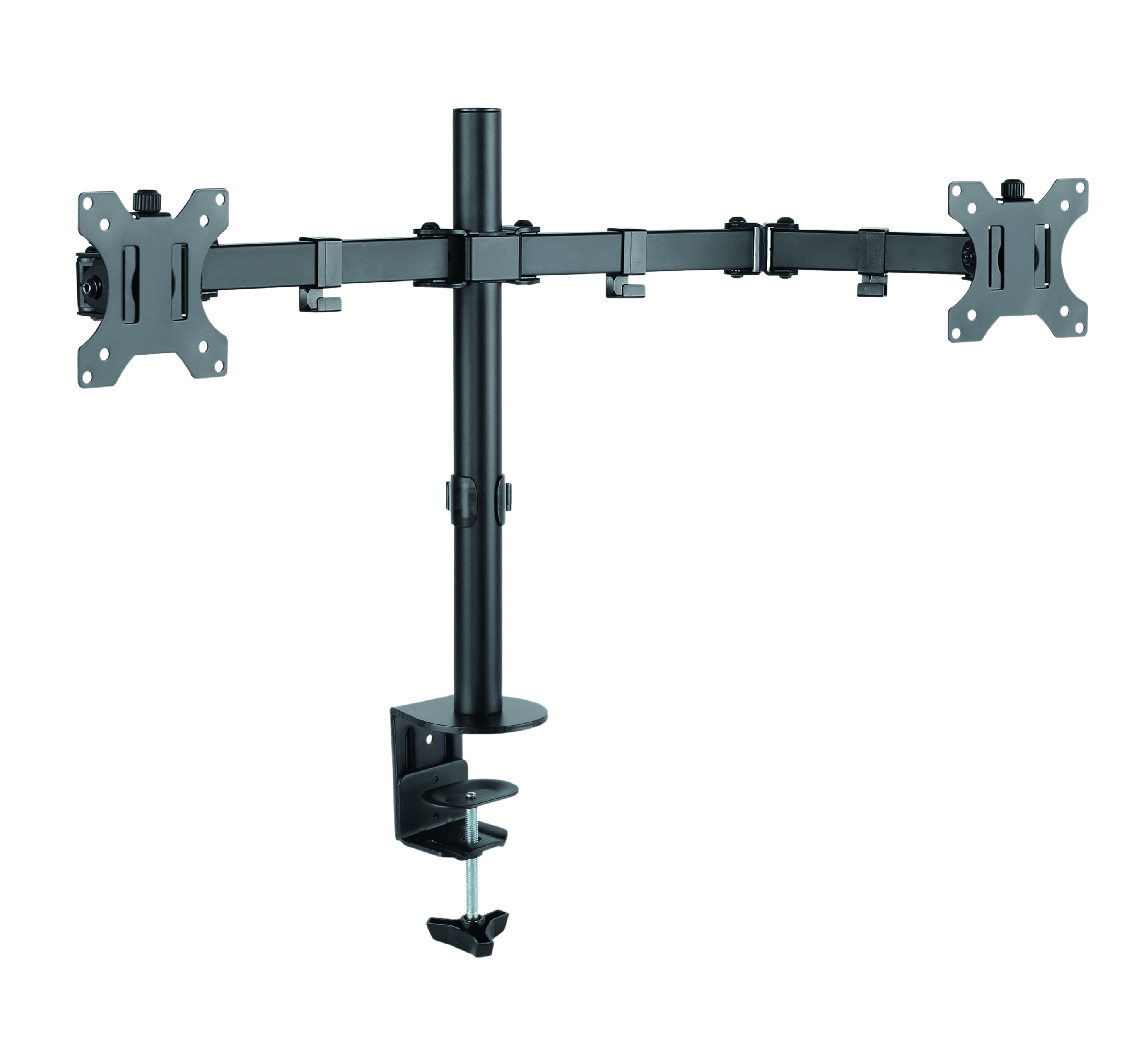 CONNECT IT TwinArm Basic Alfa stolní držák na 2 monitory - Černá