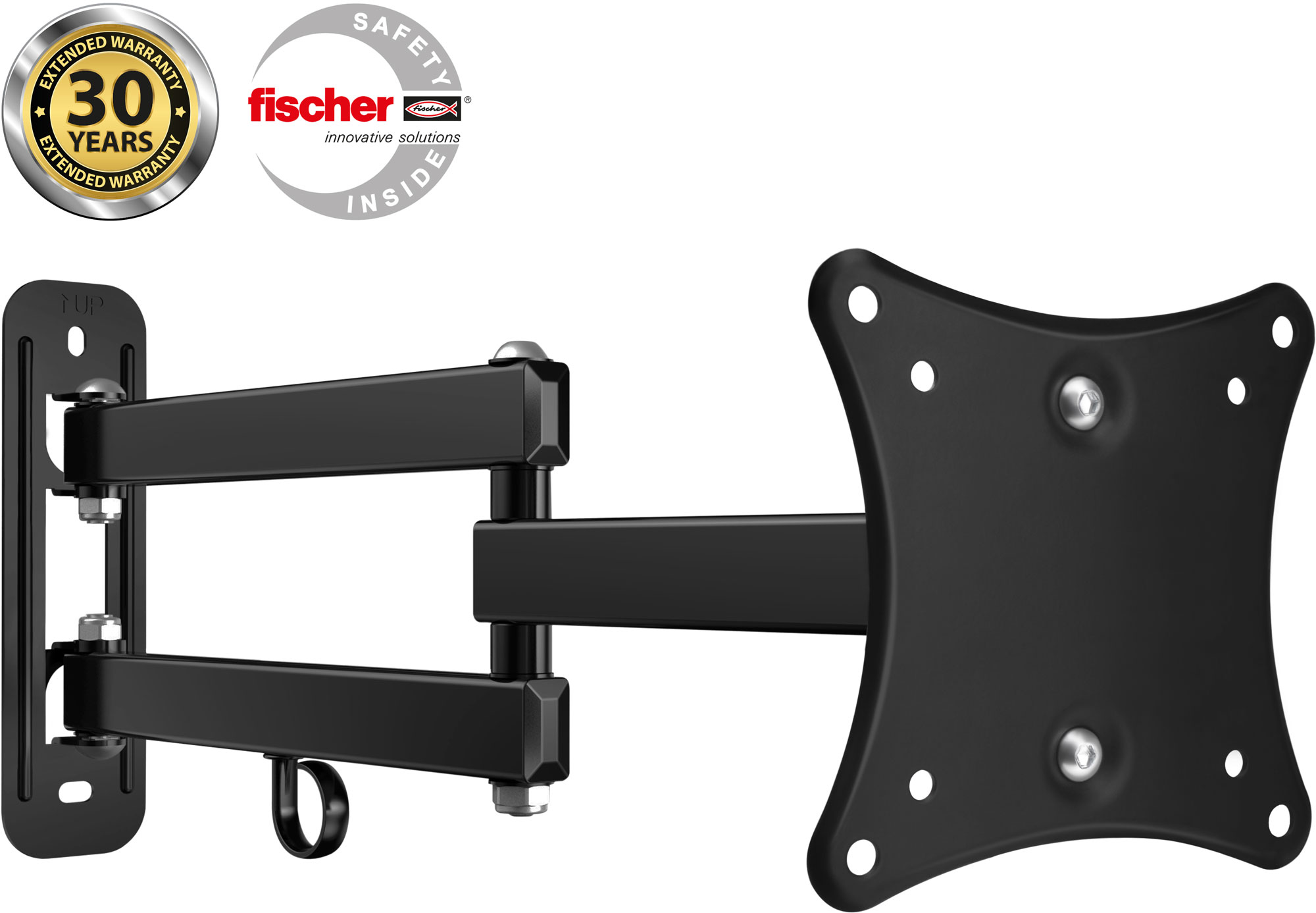 CONNECT IT nástěnný držák na obrazovky 13-27", záruka 30 let - Černá