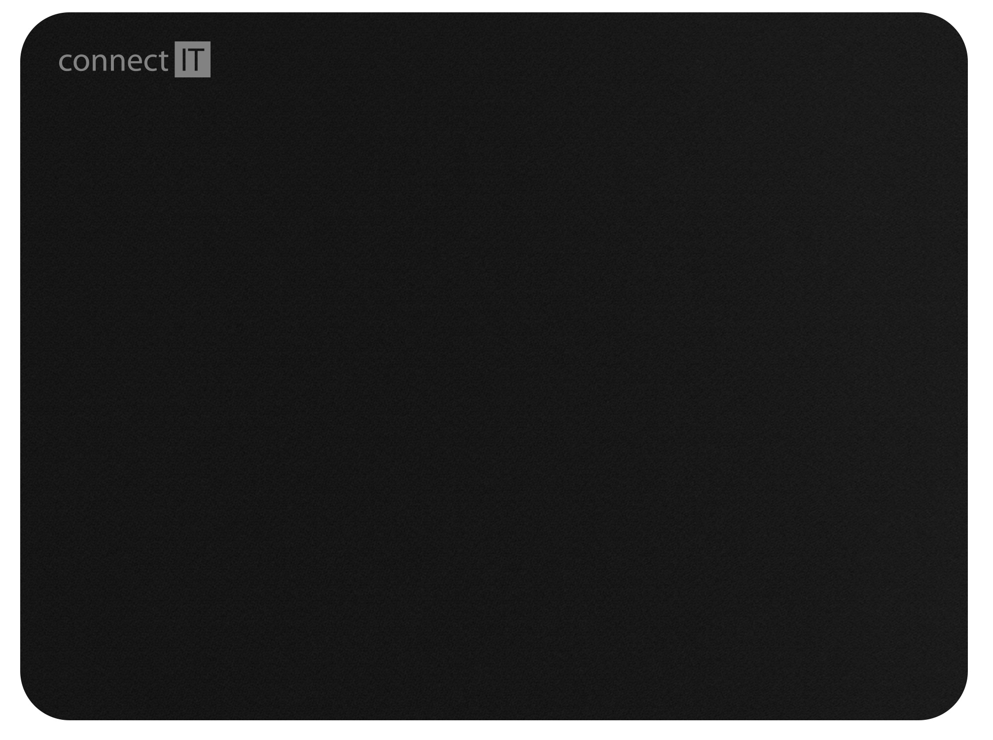 CONNECT IT Podložka pod myš, vel. S (250 × 200 mm) - Černá