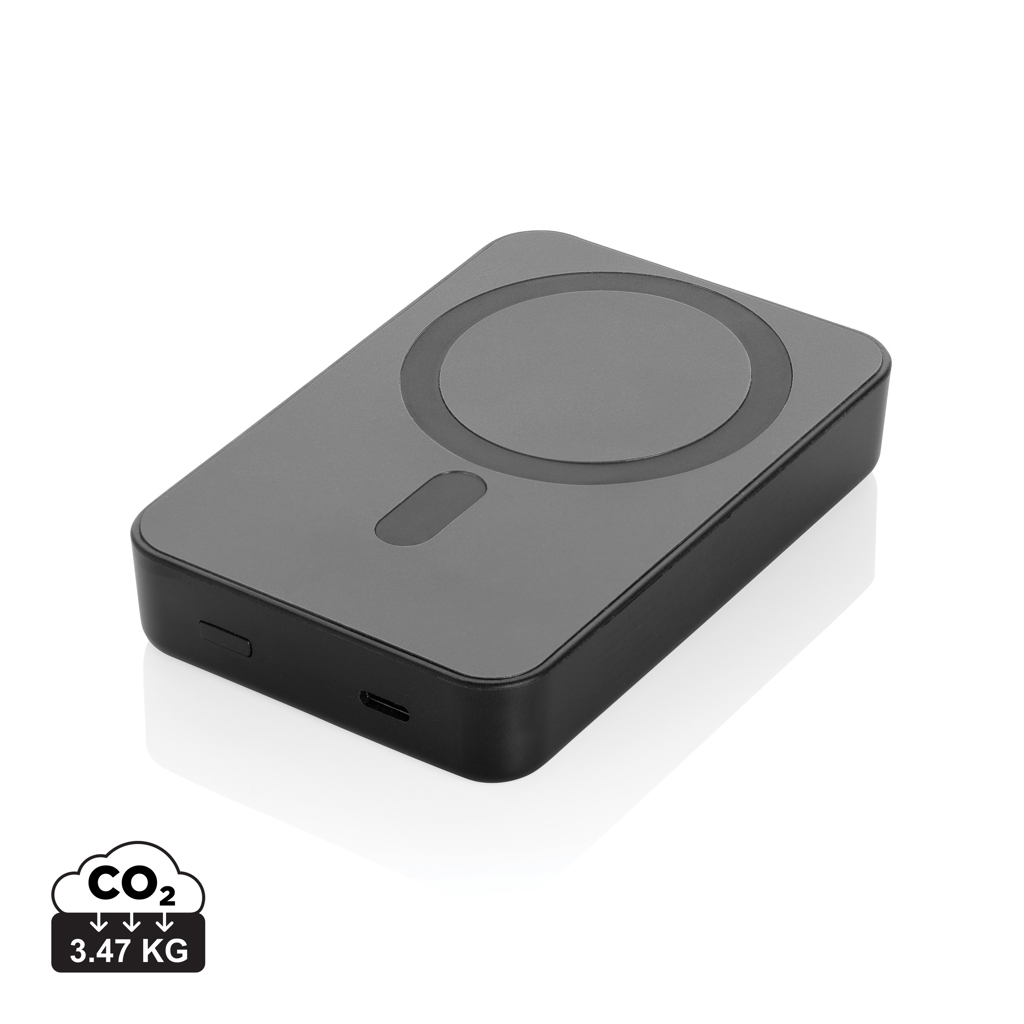 Magnetická powerbanka 10 000mAh Amporia z RCS RPET Černá
