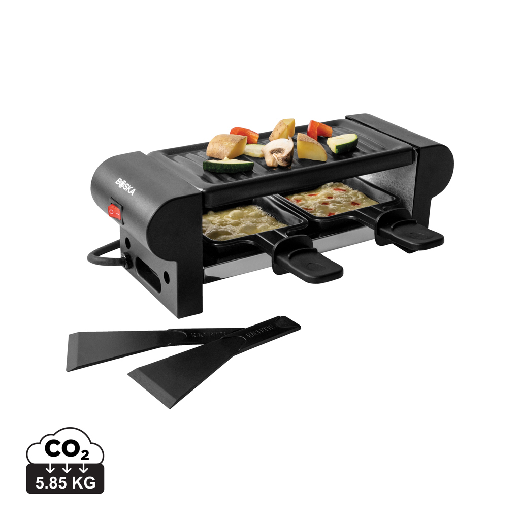 Elektrický raclette gril BOSKA 220V (EU Typ F) Černá