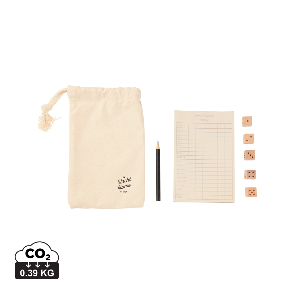 Kostková hra VINGA Yacht Hnědá