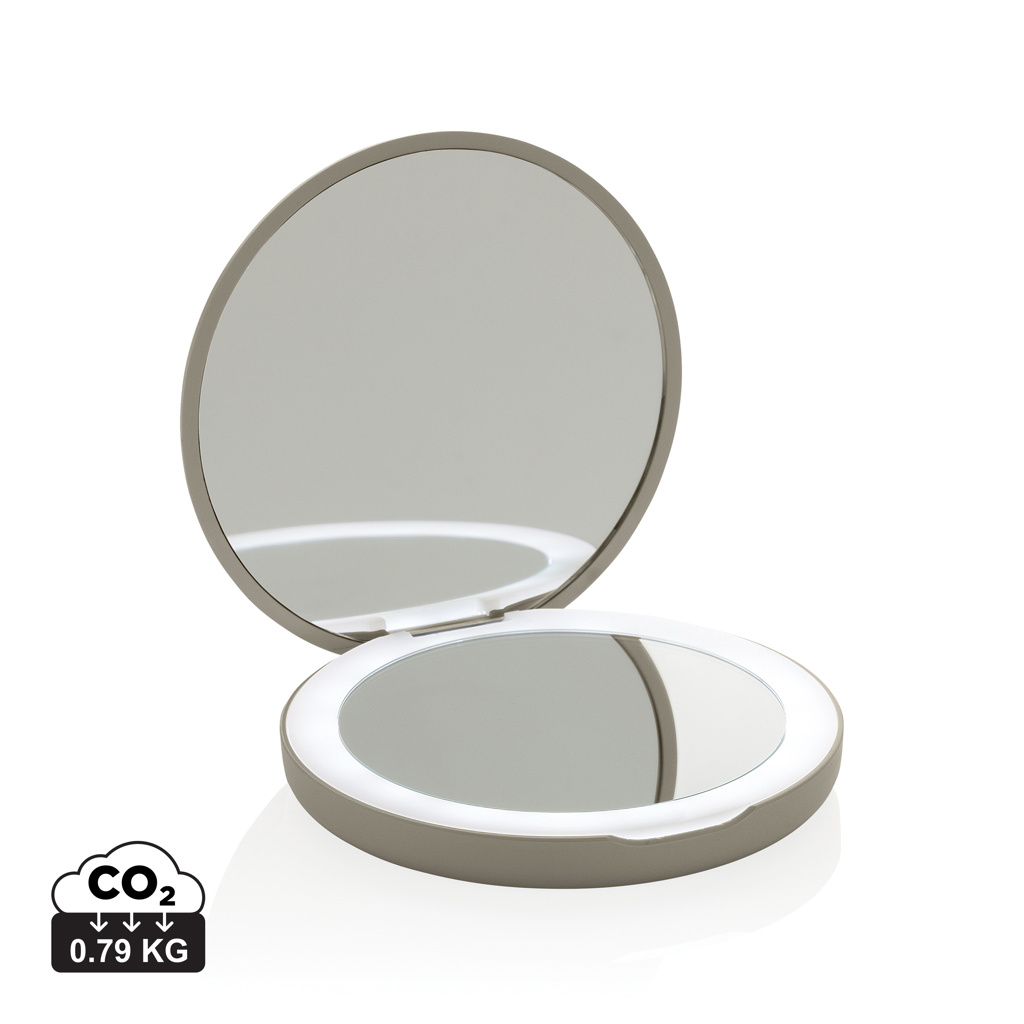 USB LED make-up zrcátko Lumora z RCS RPET Béžová
