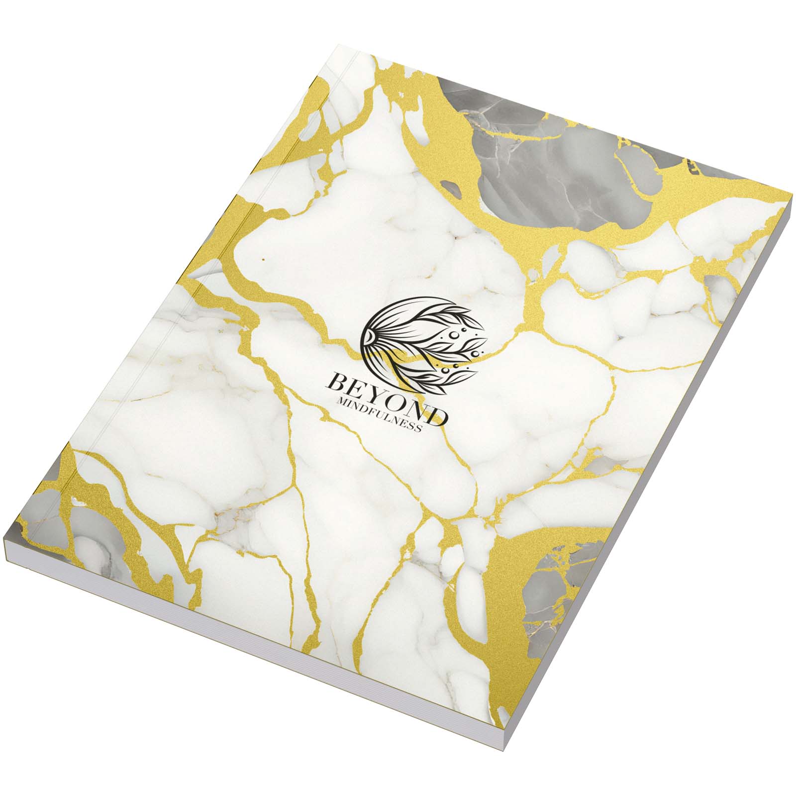 Zápisník Unbranded Novella Austen poznámkový blok formátu A5 s kovově lesklými měkkými deskami, 100 listů