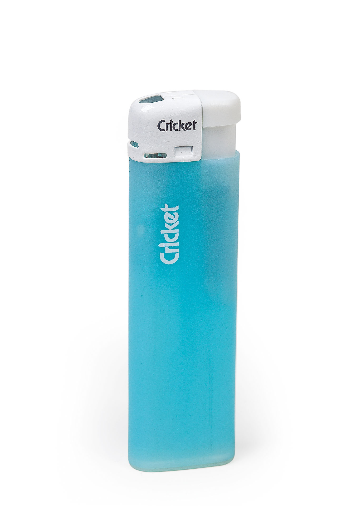Plastový zapalovač Cricket Electronic Frosted - tyrkysová/matná ...