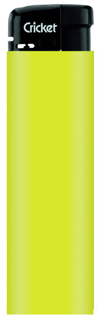 Plastový zapalovač Cricket Electronic Fluo
