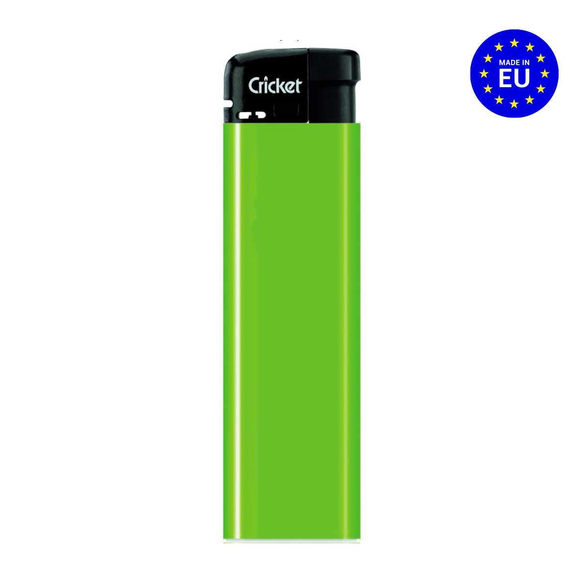 Plastový zapalovač Cricket Electronic Fluo - neon světle zelená