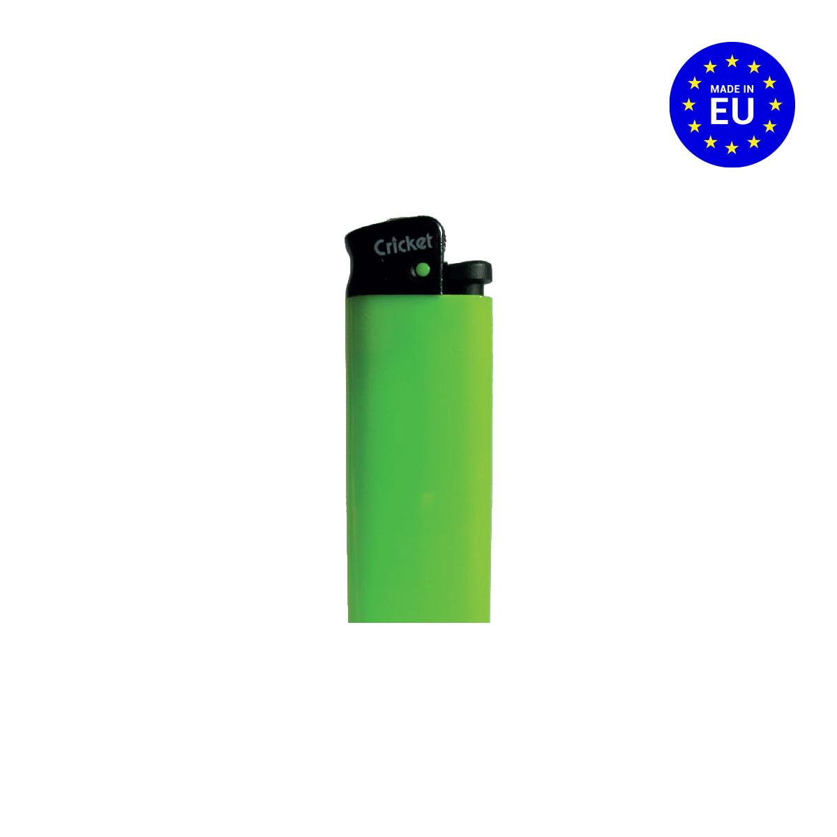 Plastový zapalovač Cricket Mini Fluo - neon světle zelená