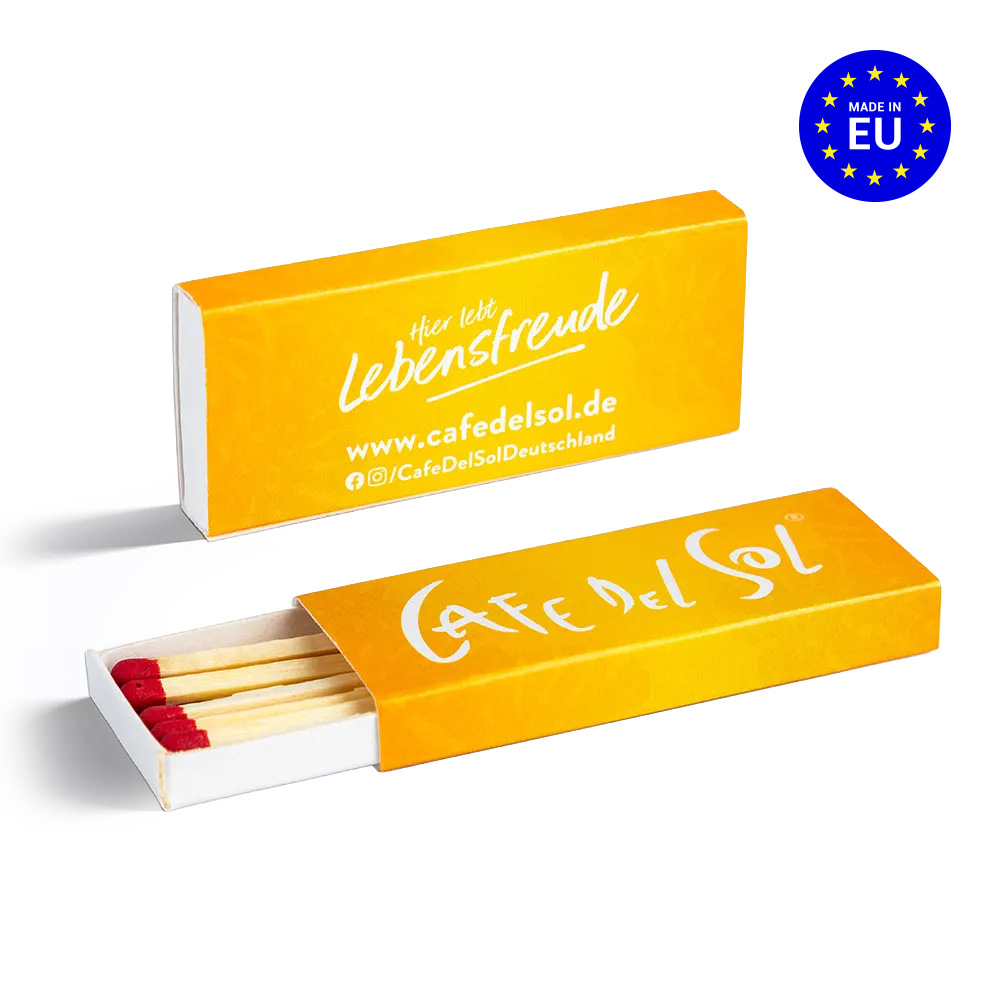 Klasické zápalky v dlouhé krabičce - vícebarevná