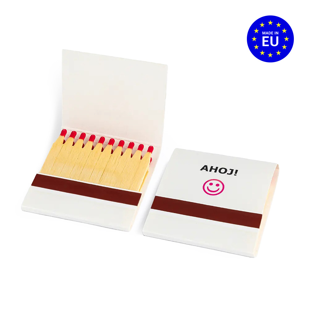 Ploché zápalky v papírové složce, M - vícebarevná