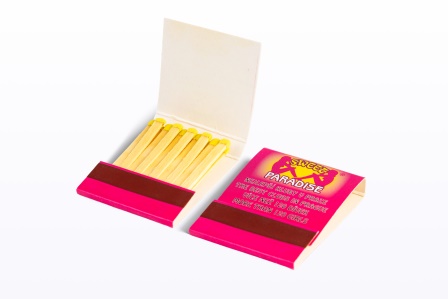 Ploché zápalky v papírové složce, L - vícebarevná