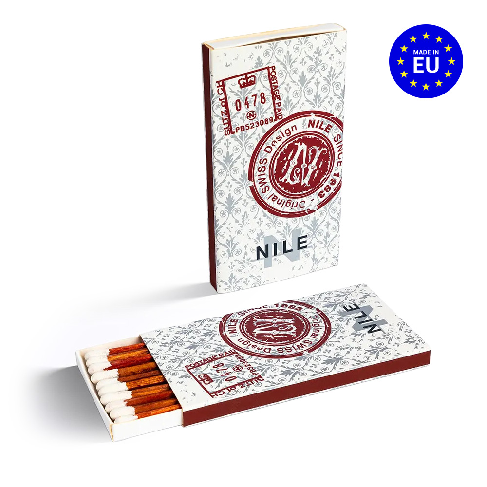 Dlouhé zápalky v ploché papírové krabičce - vícebarevná