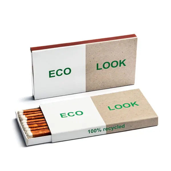 Dlouhé zápalky v ploché papírové krabičce - vícebarevná