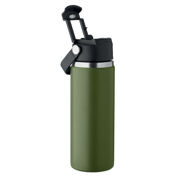 Kovová termolahev SUMA GRIP, 500 ml - tmavě zelená