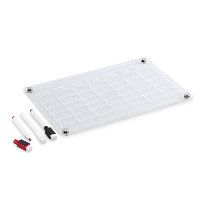 Magnetický měsíční plánovač PLANIT - transparentní