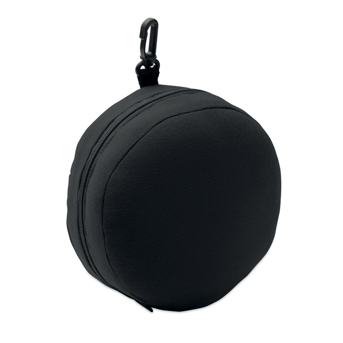 Cestovní polštářek s maskou na oči SOFT NUIT - černá