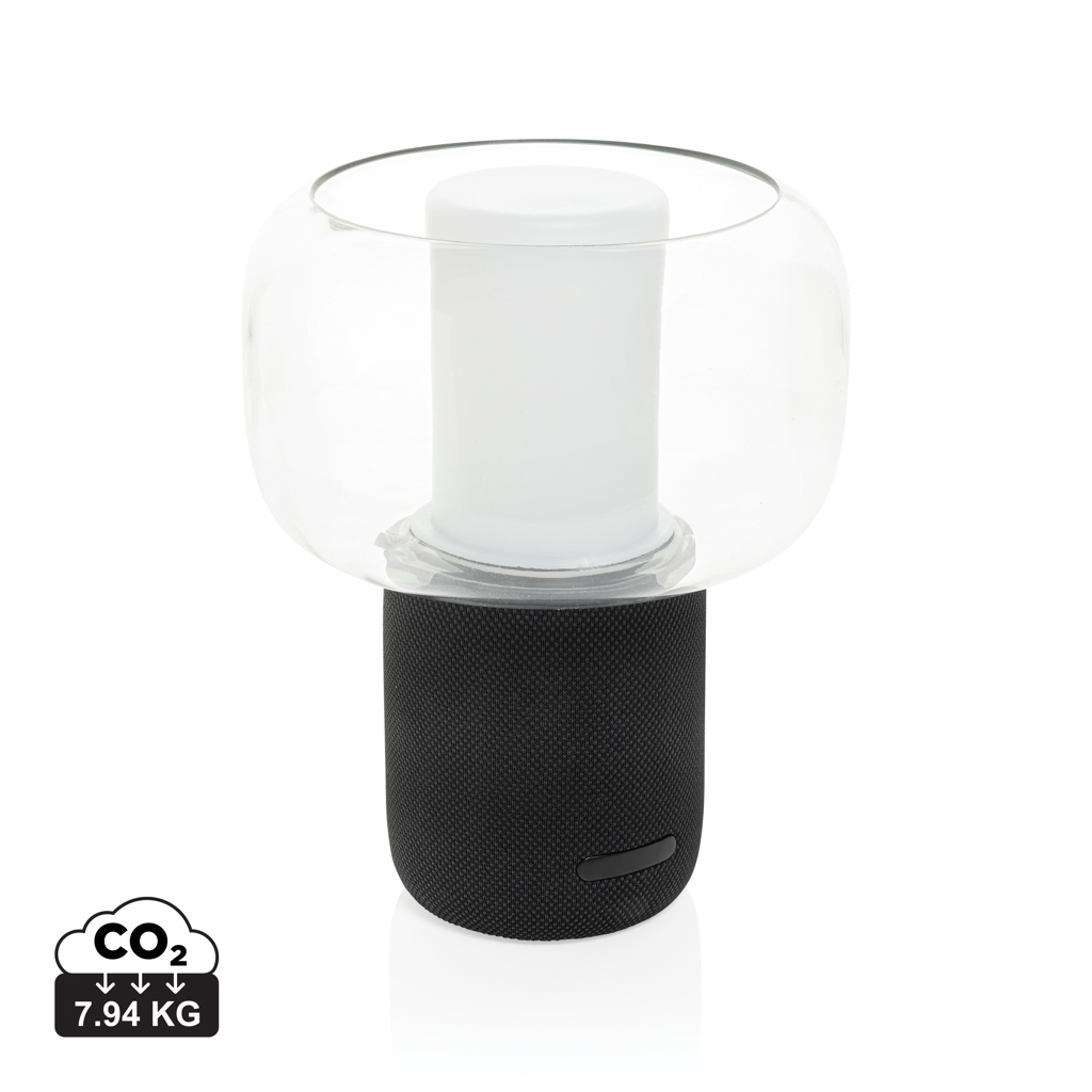 Lampa s reproduktorem Lux 10W z RCS Černá