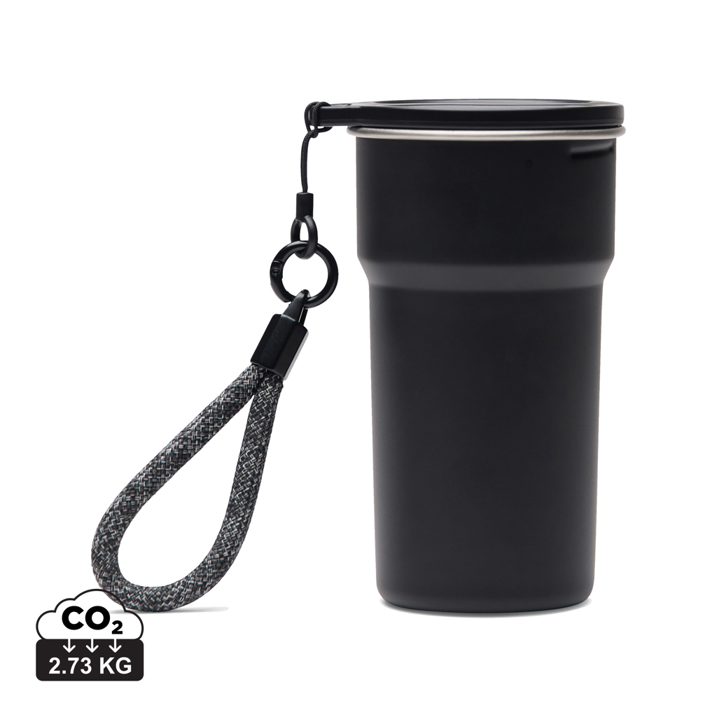 Sada 4 nerezových kelímků VINGA Parks z RCS, 250 ml Černá