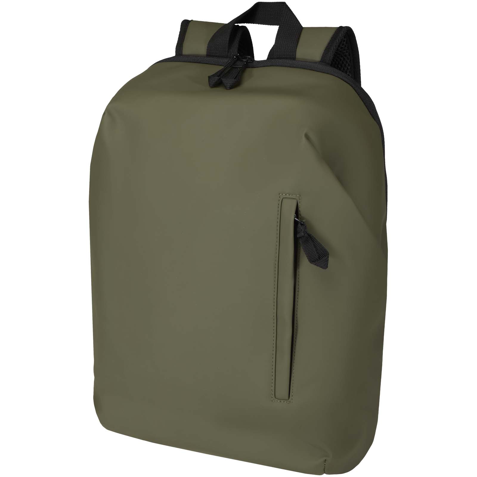 Rolovací batoh na 15palcový notebook Resi Plus z recyklovaného GRS, 18 l, Forest green