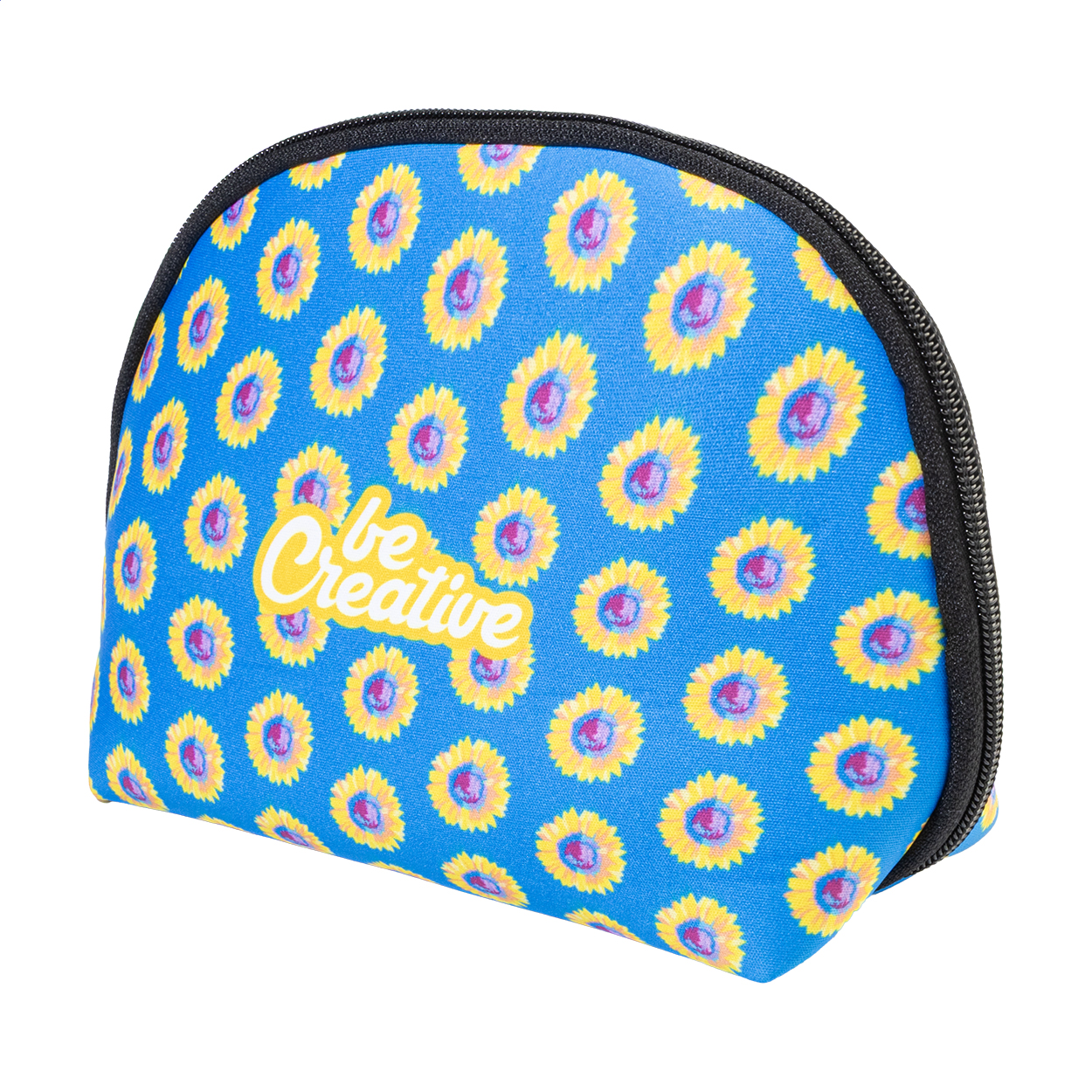 CreaBeauty Soft M kosmetická taštička z RPET na zakázku Černá