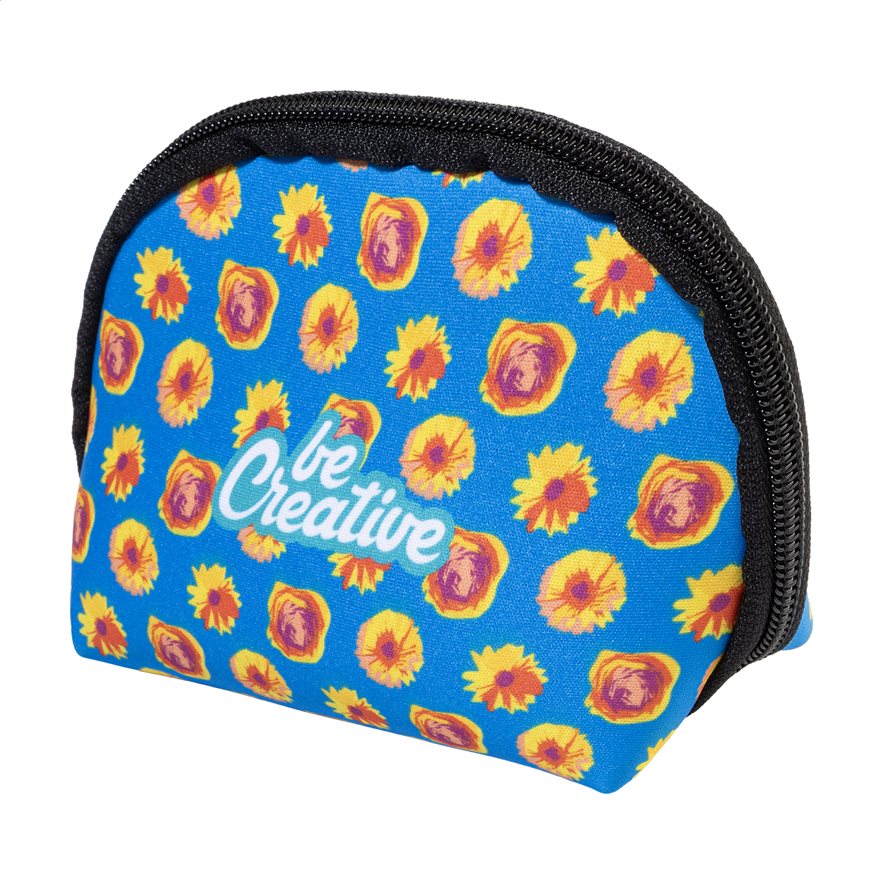 CreaBeauty Soft S kosmetická taštička z RPET na zakázku Černá