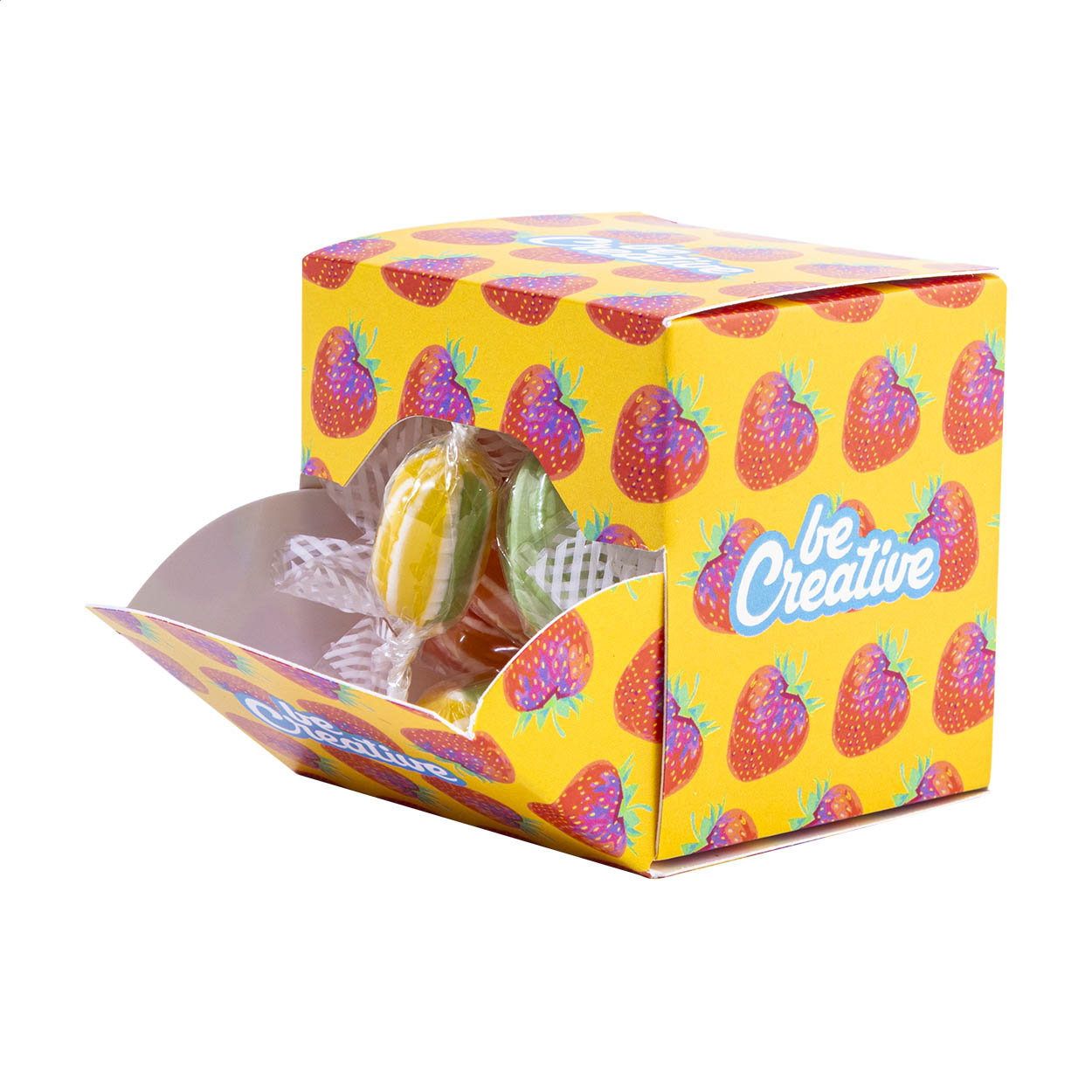 CreaCandy Cube dávkovač bonbónů na zakázku Bílá