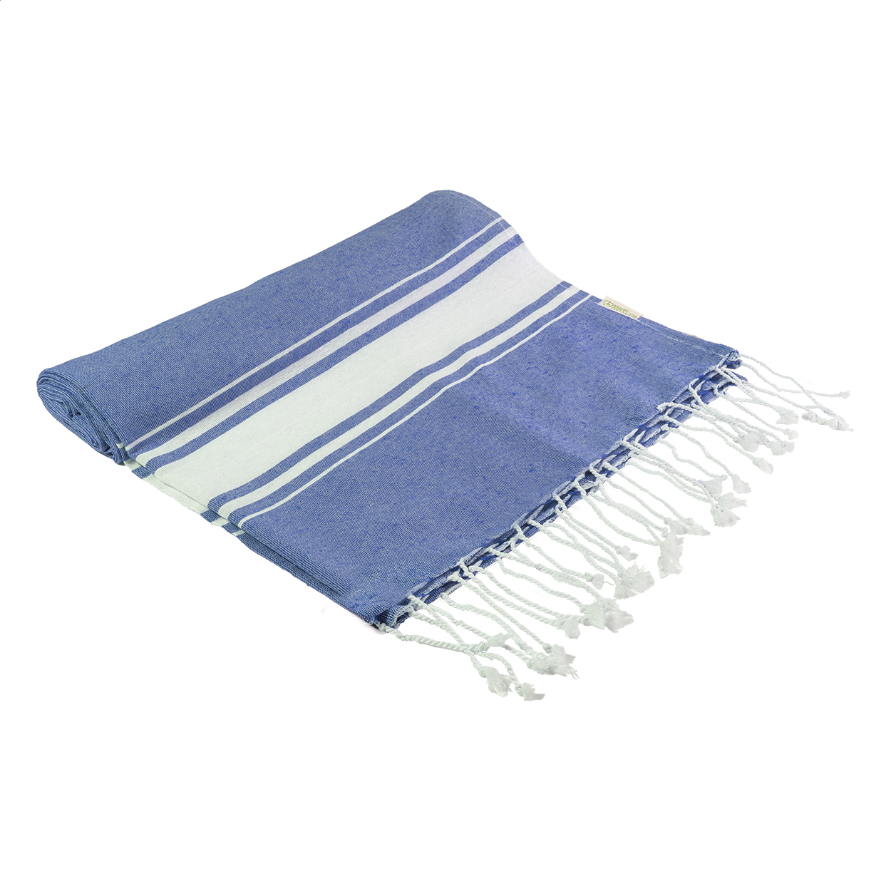 Cancun plážový ručník z recyklované bavlny Tmavě modrá
