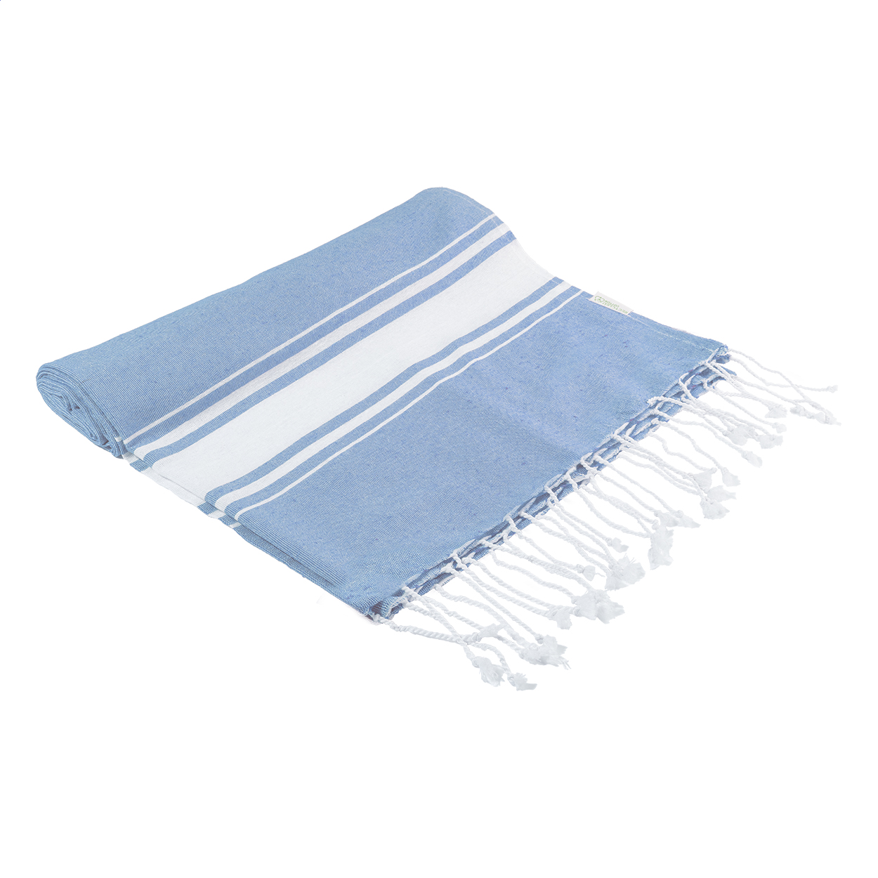 Cancun plážový ručník z recyklované bavlny Světle modrá