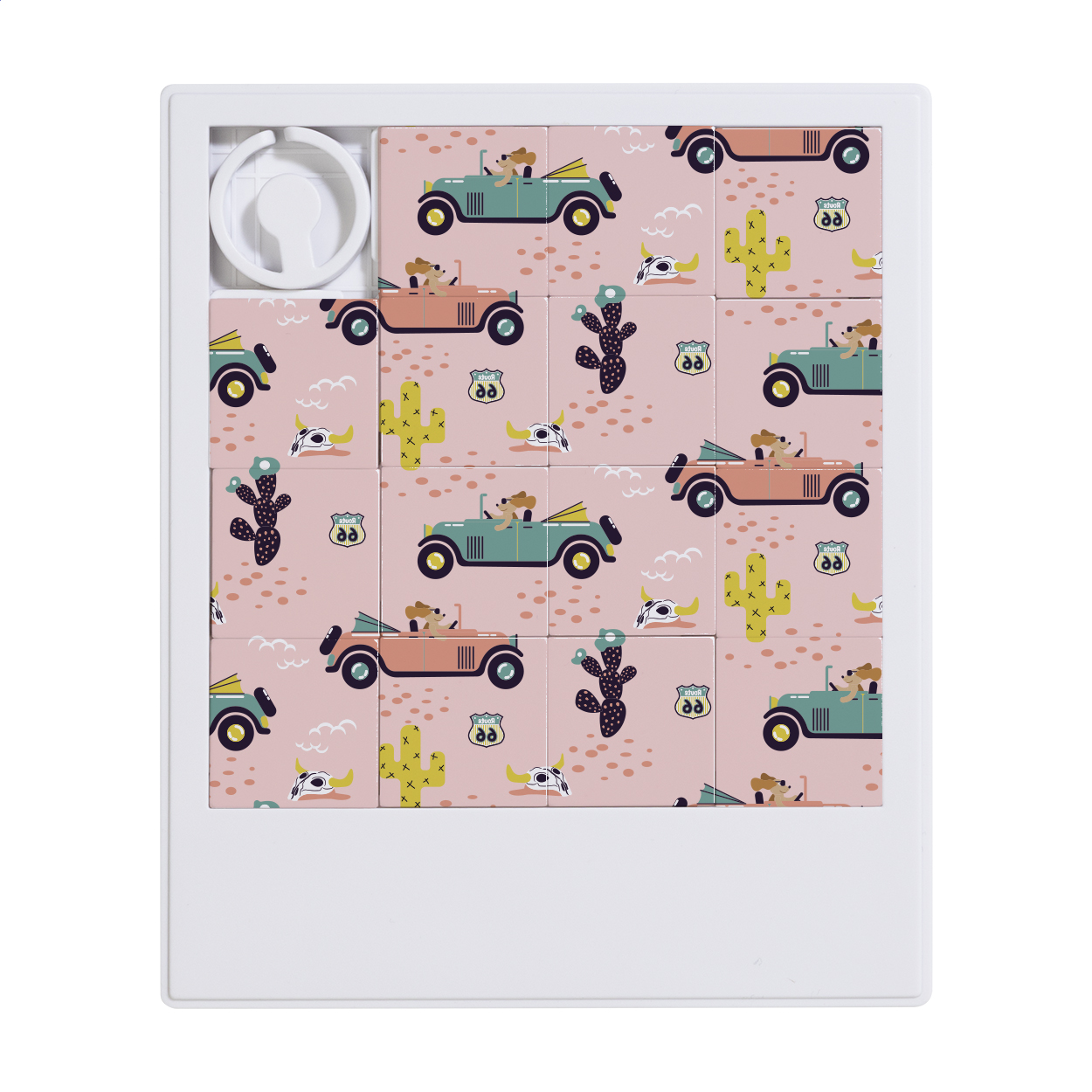 Mazimi RABS posunovací puzzle Bílá