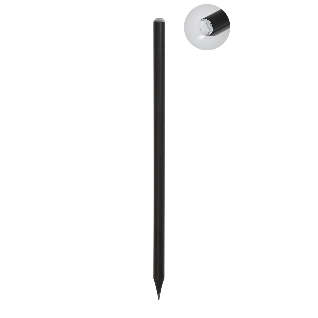 Gemcil tužka s ozdobnými kamínky Bílá