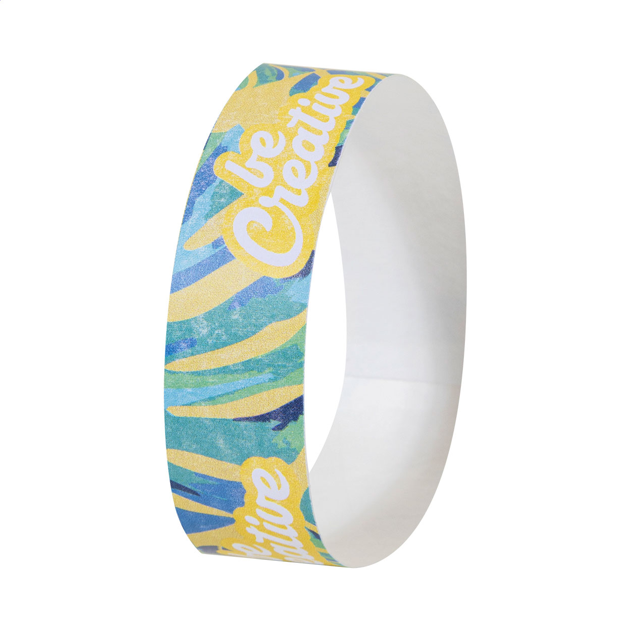 Wristvek Creative náramky z tyveku (10 ks) na zakázku Bílá