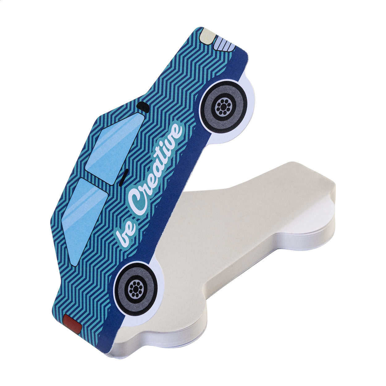 CreaStick Car samolepicí blok na poznámky na zakázku Bílá