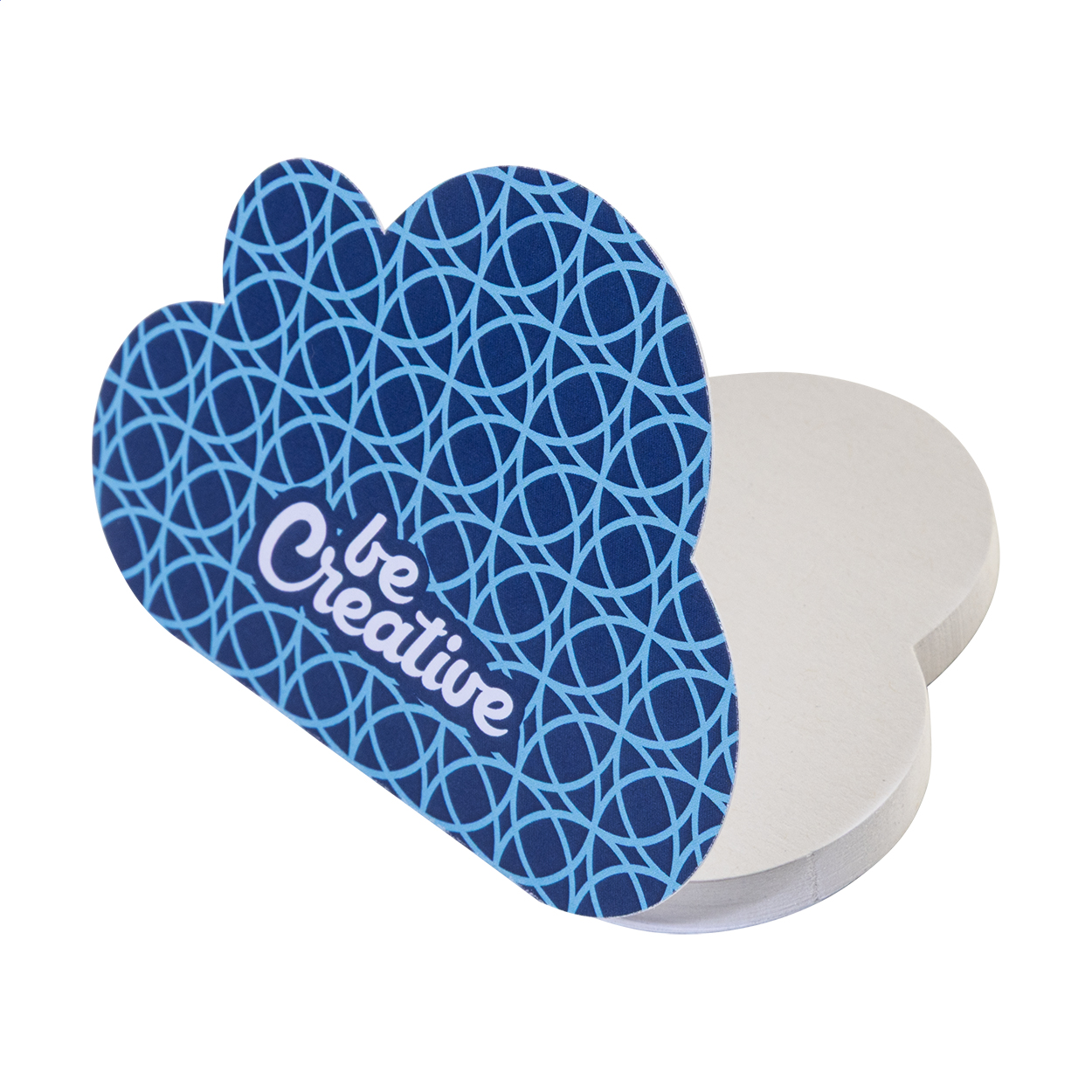 CreaStick Cloud samolepicí blok na poznámky na zakázku Bílá