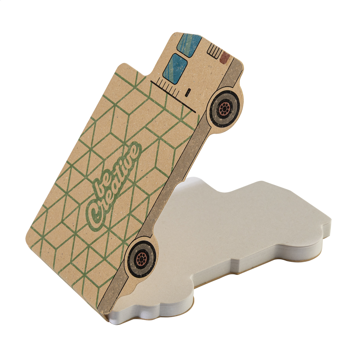 CreaStick Truck Eco samolepicí blok na poznámky na zakázku Přírodní