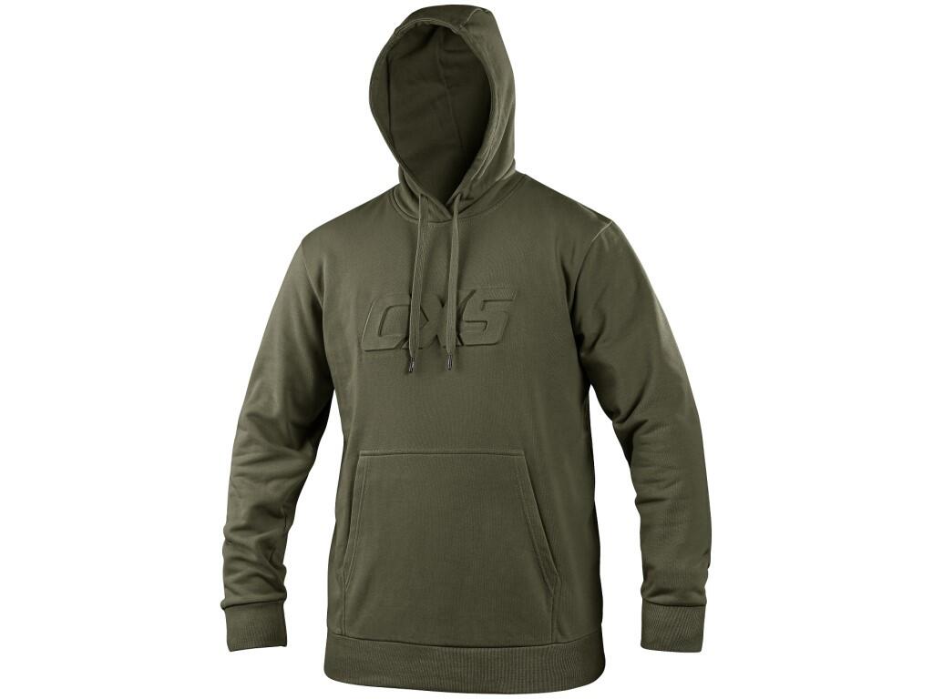 Pánská mikina s kapucí Canis CXS ALTON - khaki