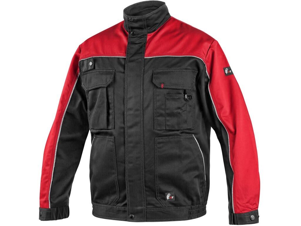 Pánská pracovní bunda Canis CXS ORION OTAKAR - černá / červená