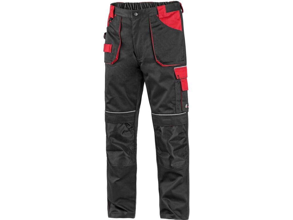 Pánské pracovní kalhoty Canis CXS ORION TEODOR - černá / červená