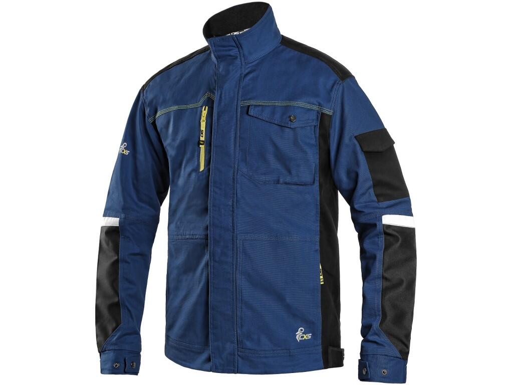 Pánská pracovní bunda Canis CXS STRETCH - modrá tmavá / černá