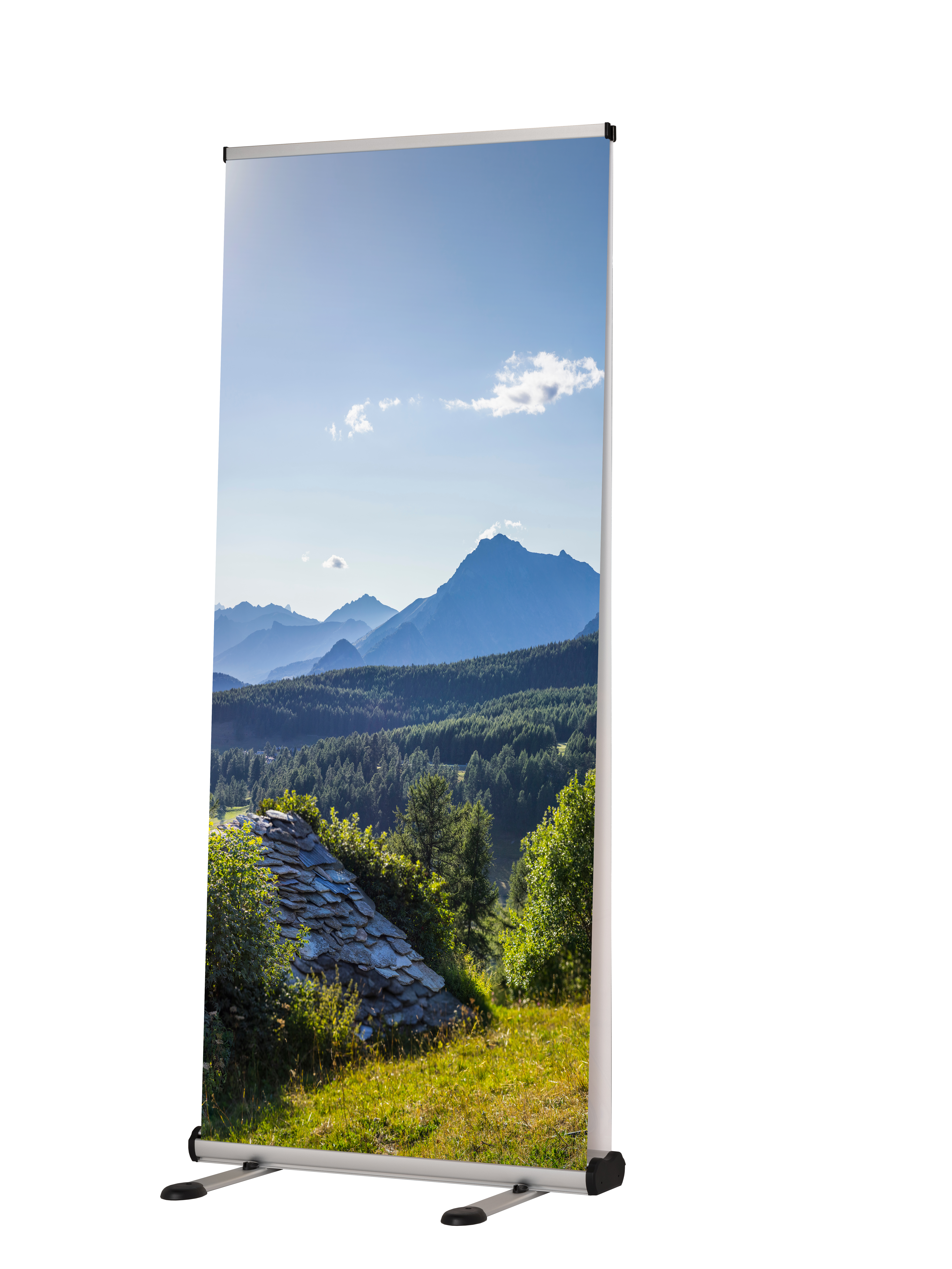 Roll-Banner Open-Air 85x200 cm, exteriérový rollup - oboustranný (2x banner)